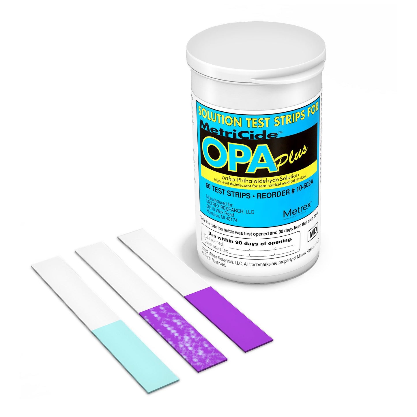TEST STRIP, OPA PLUS METRICIDE(60/BT 2BT/CS)