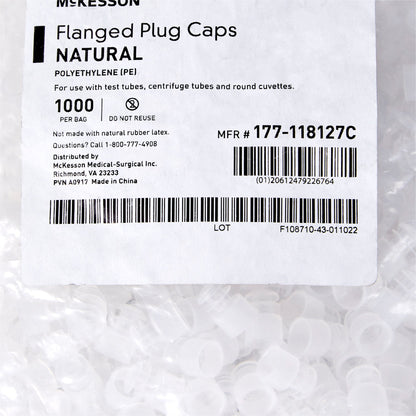 CAP, FLANGE PLUG NAT 12MM (1000/BG)