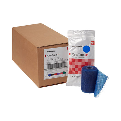 TAPE, CAST BLU LF 3"X4YDS (10RL/BX)