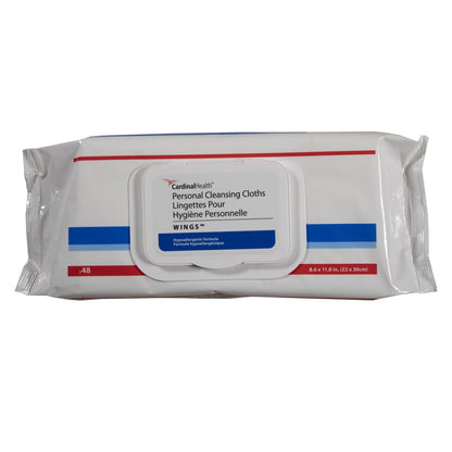 WIPE, CLEANSING CLOTHS WINGS PERSONAL (48/PK 12PK/CS)