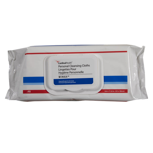 WIPE, CLEANSING CLOTHS WINGS PERSONAL (48/PK 12PK/CS)
