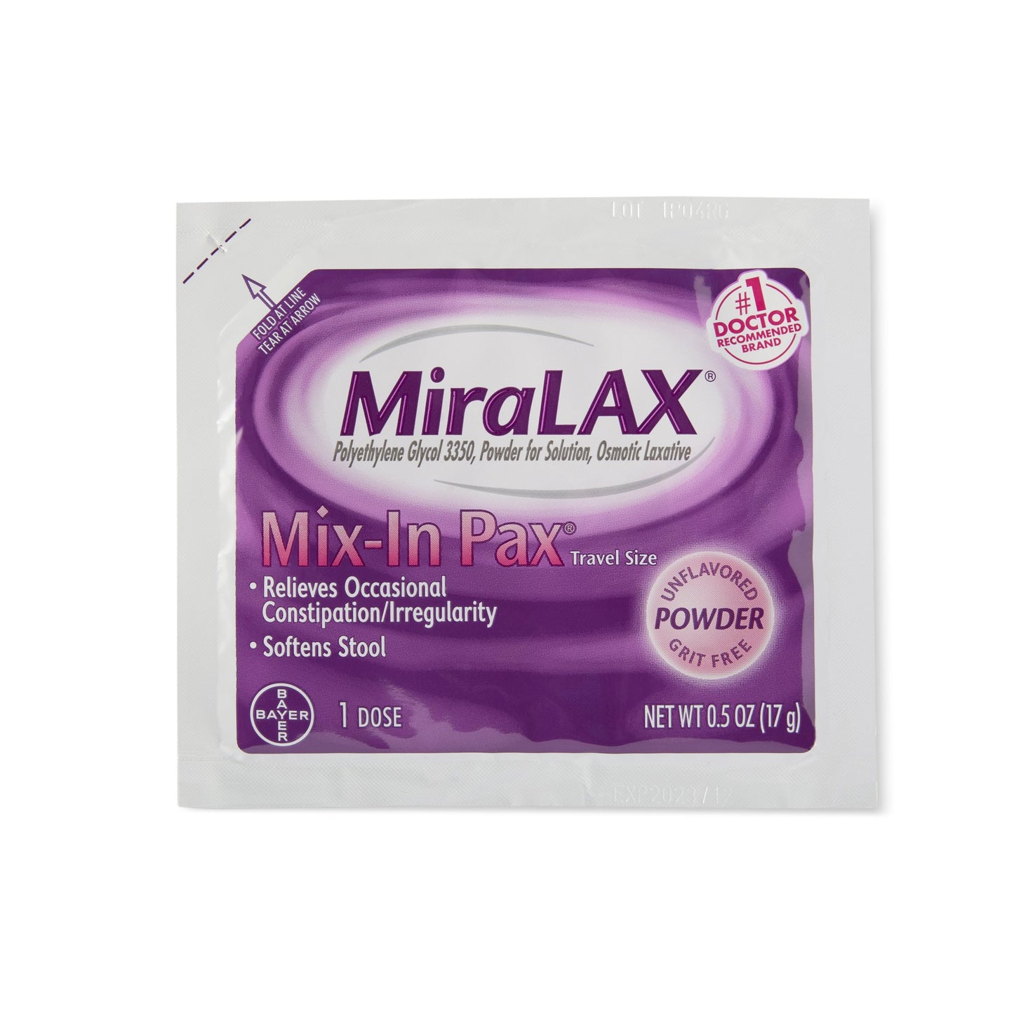 MIRALAX SACHET, PWD 17GM (24/BX) 9SCHRN