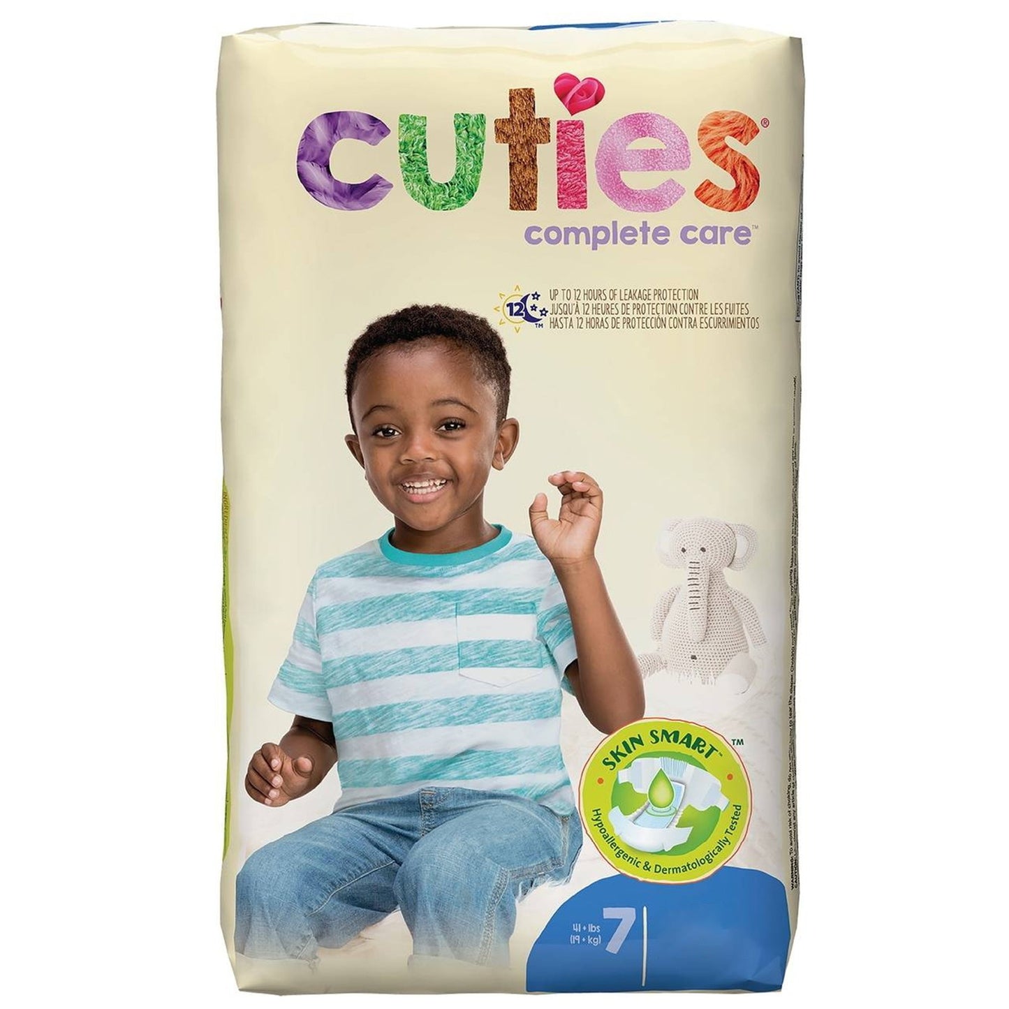 DIAPER, BABY CUTIES PREVAIL 41+LBS SZ7 (25/PK 8PK/CS)