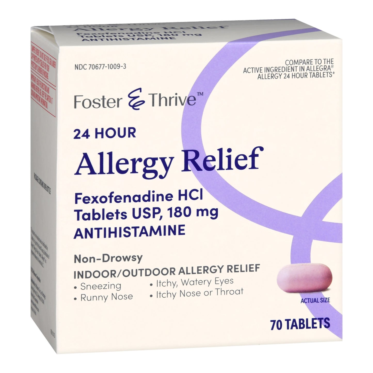 FEXOFENADINE HCL, TAB FT 180MG(70/BT)