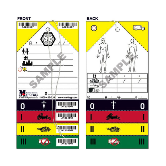 TAG, MEDICAL TRIAGE RESCUE (50/BX)