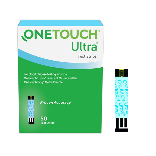 TEST STRIP, BLD GLUC ONE-TOUCHULTRA (50/BX 24BX/CS)