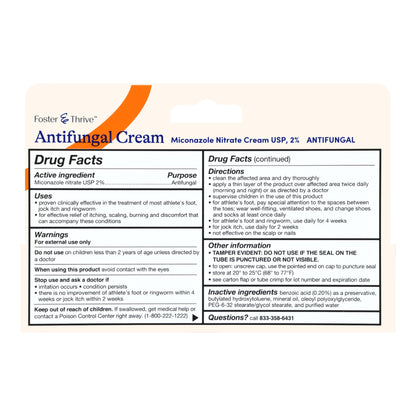 MICONAZOLE NITRATE, FOOT CRM ANTIFUNGAL FT 2% 1OZ