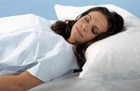 PILLOWCASE, W/THUMBHOLE BLU 21X30 (100/CS)