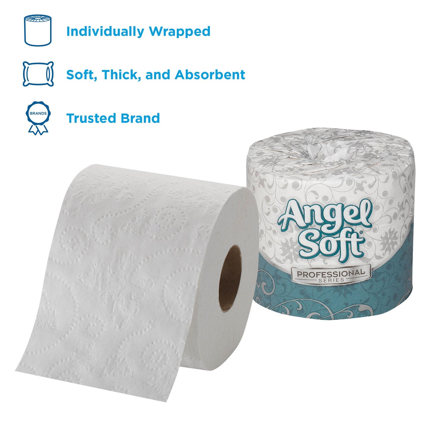 TOILET TISSUE, 2PLY EMBOSSED ANGL SFT (40RL/CS)