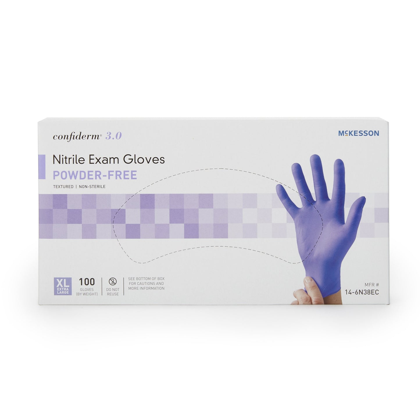 GLOVE, EXAM NTRL XL N/S 3.0 (100/BX 10BX/CS)
