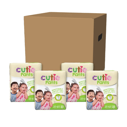 DIAPER, INCONT CUTIE PANTS LG 3-4T (23/PK 4PK/CS)