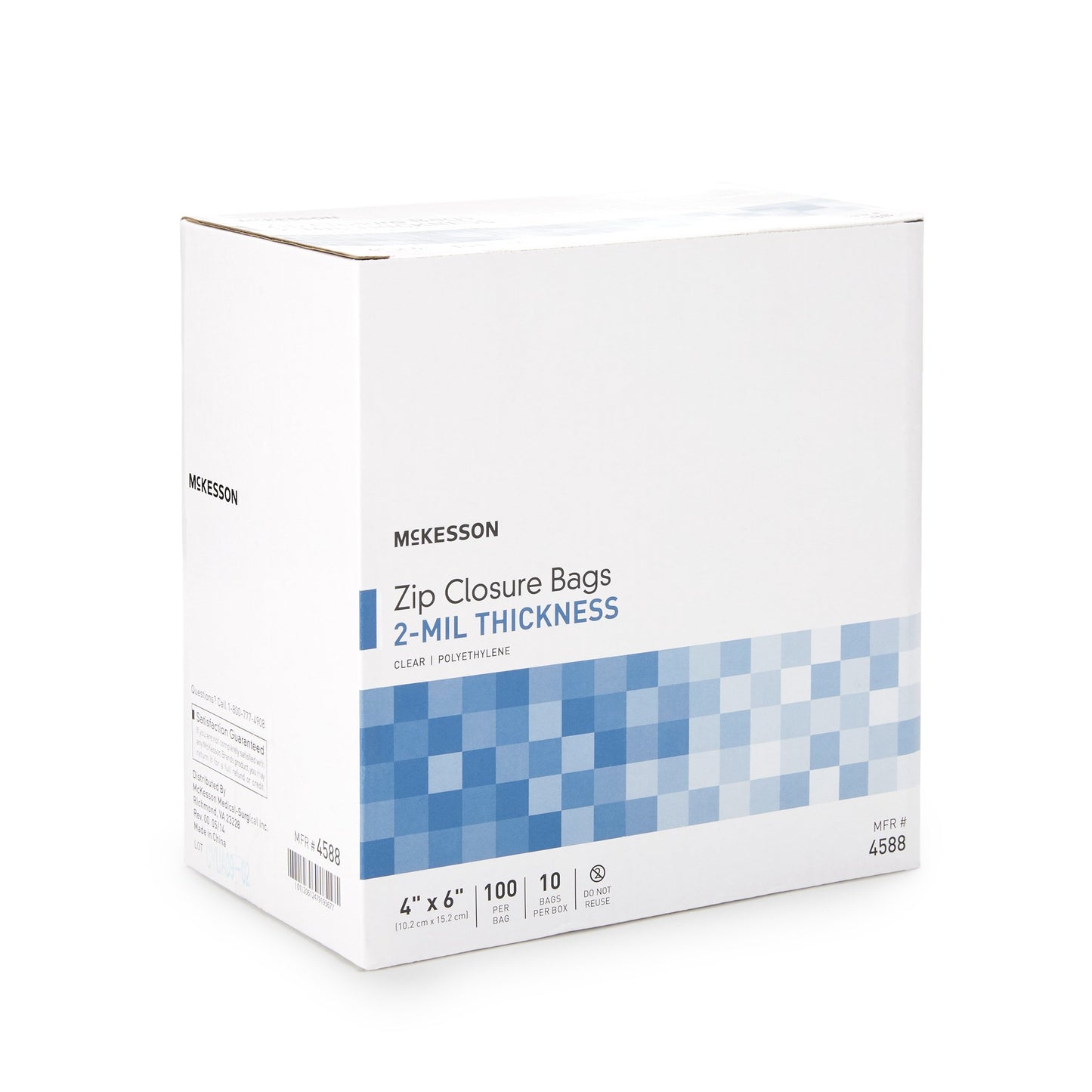 BAG, ZIP LOCK 4X6 (100/BG 10BG/BX 4BX/CS)