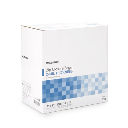 BAG, ZIP LOCK 4X6 (100/BG 10BG/BX 4BX/CS)
