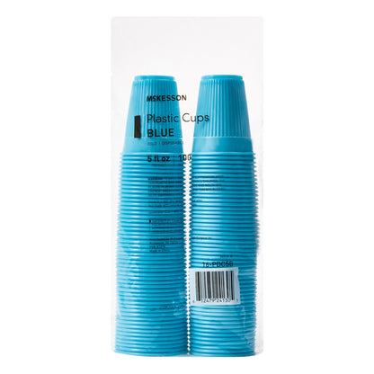 CUP, DRINKING PLASTIC BLU 5OZ (100/SL 25SL/CS)