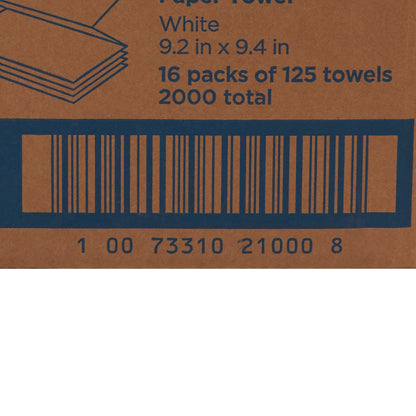 TOWEL, PAPER MULTI-FOLD 2PLY WHT (125/EA 16EA/CS)