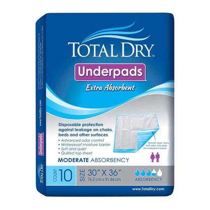 UNDERPAD, INCONT EMBSSD H VY X+ 30X36 (10/BG 10BG/C