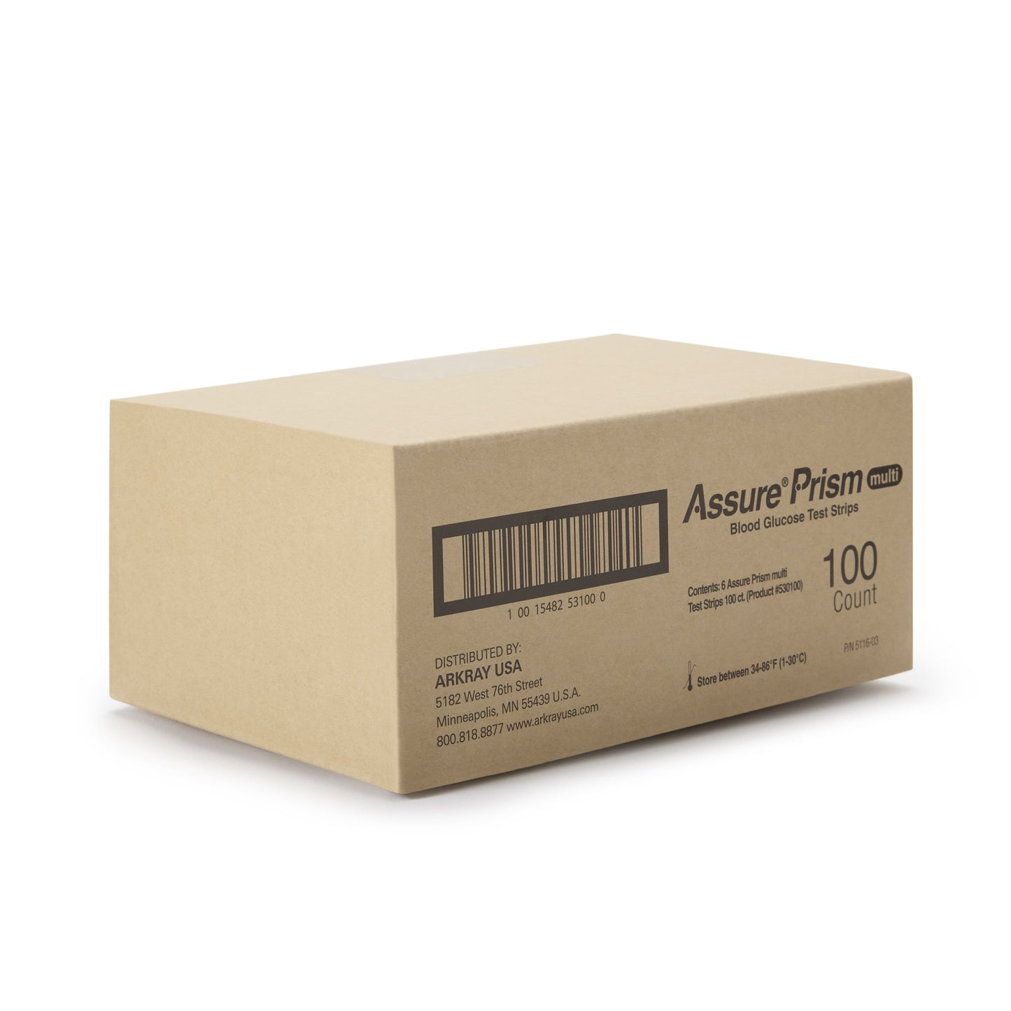 TEST STRIP, BLD GLUC ASSURE PRISM MULTI (100/BX 6BX/CS)