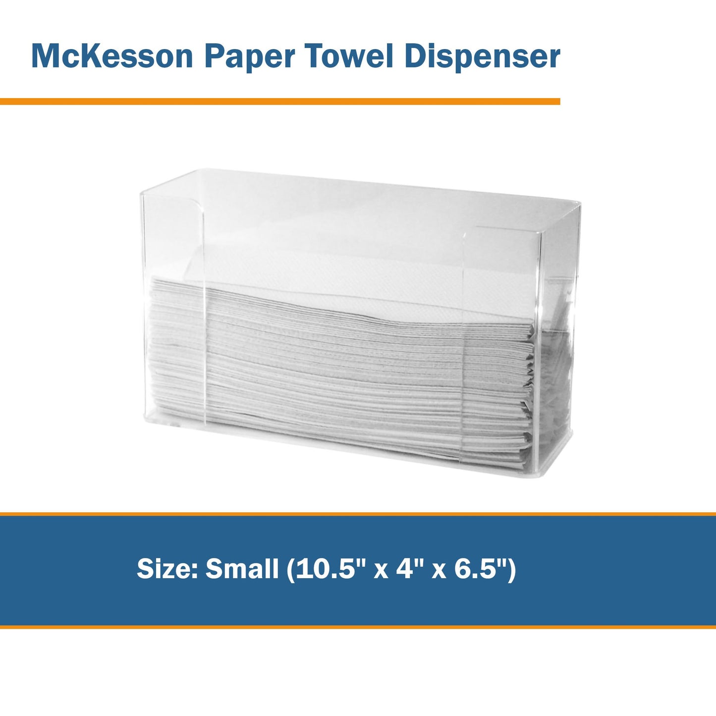 DISPENSER, TOWEL TRI-FOLD SM 10.5X4X6.5"