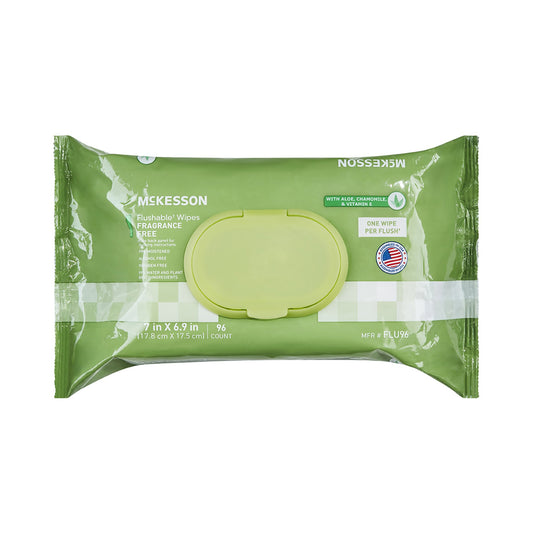 WIPE, WET FLUSHABLE UNSCNTED SFT PK W/LID (96/PK 6PK/CS)