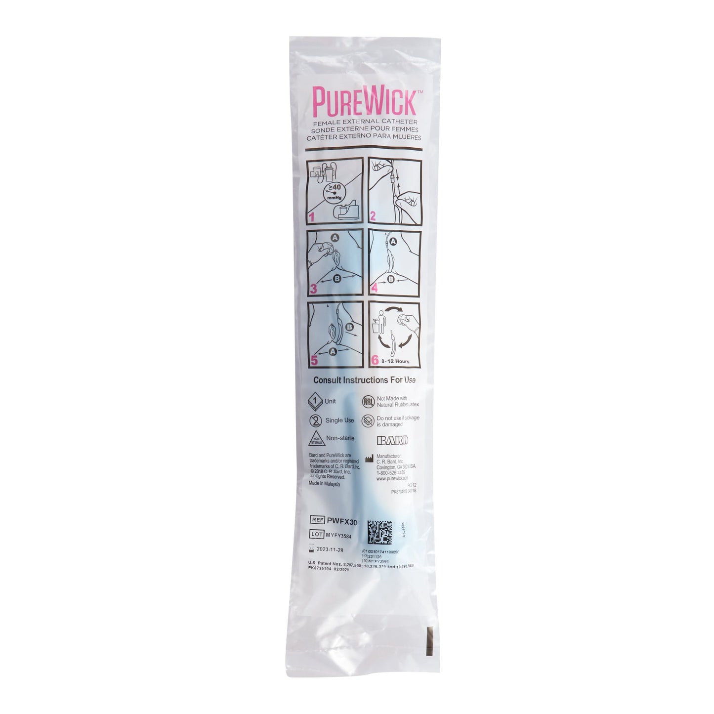 CATHETER, EXTERNAL FML PUREWICK HOMECARE (30/CS)