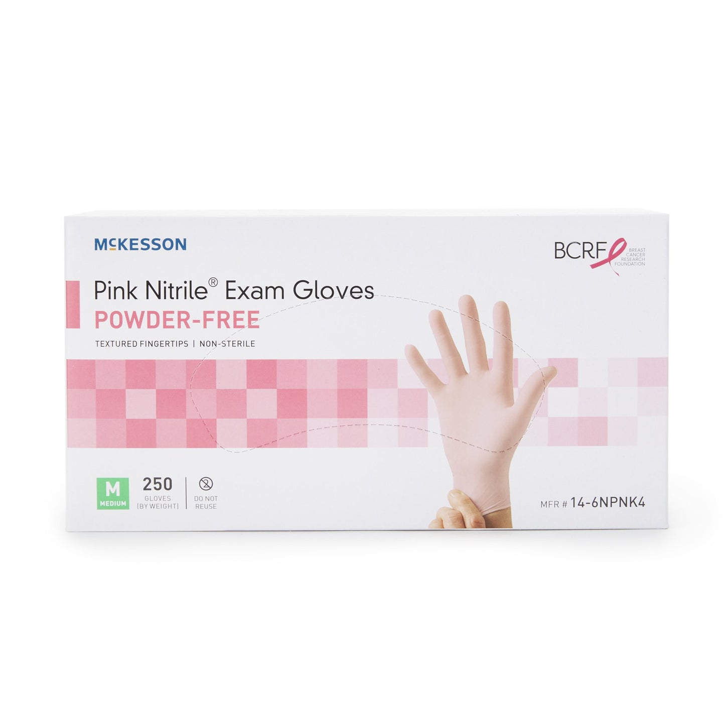 GLOVE, EXAM NTRL MED N/S PNK 3.0 (250/BX 10BX/CS)