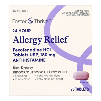 FEXOFENADINE HCL, TAB FT 180MG(70/BT)
