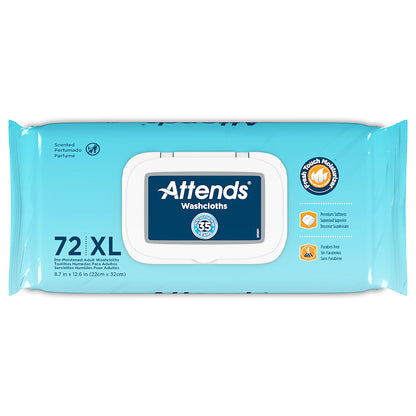 WASHCLOTH, SCENTED 7.8"X11.8" (72/PK)