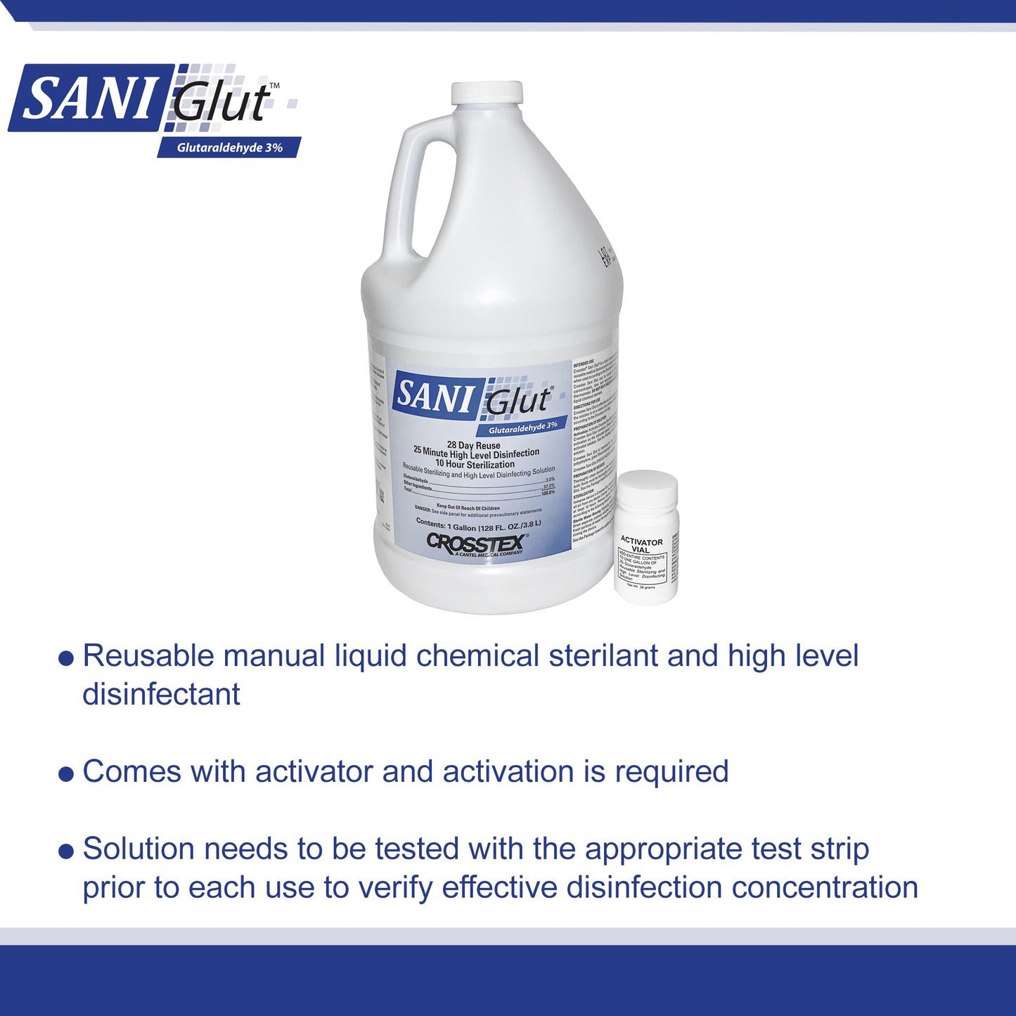 DISINFECTANT, GLUTARALDEHYDE SANI 3% GL (4/CS)