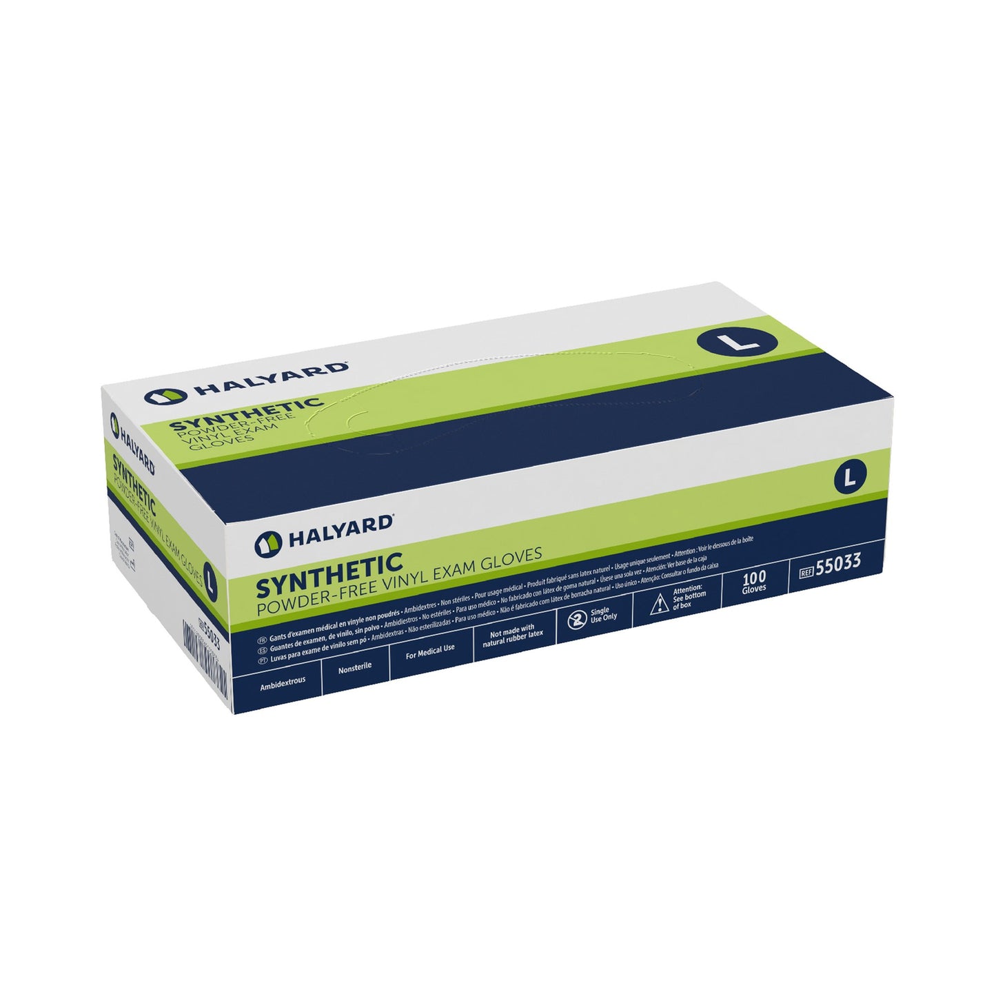 GLOVE, EXAM VNYL LG N/S (100/BX 10BX/CS)