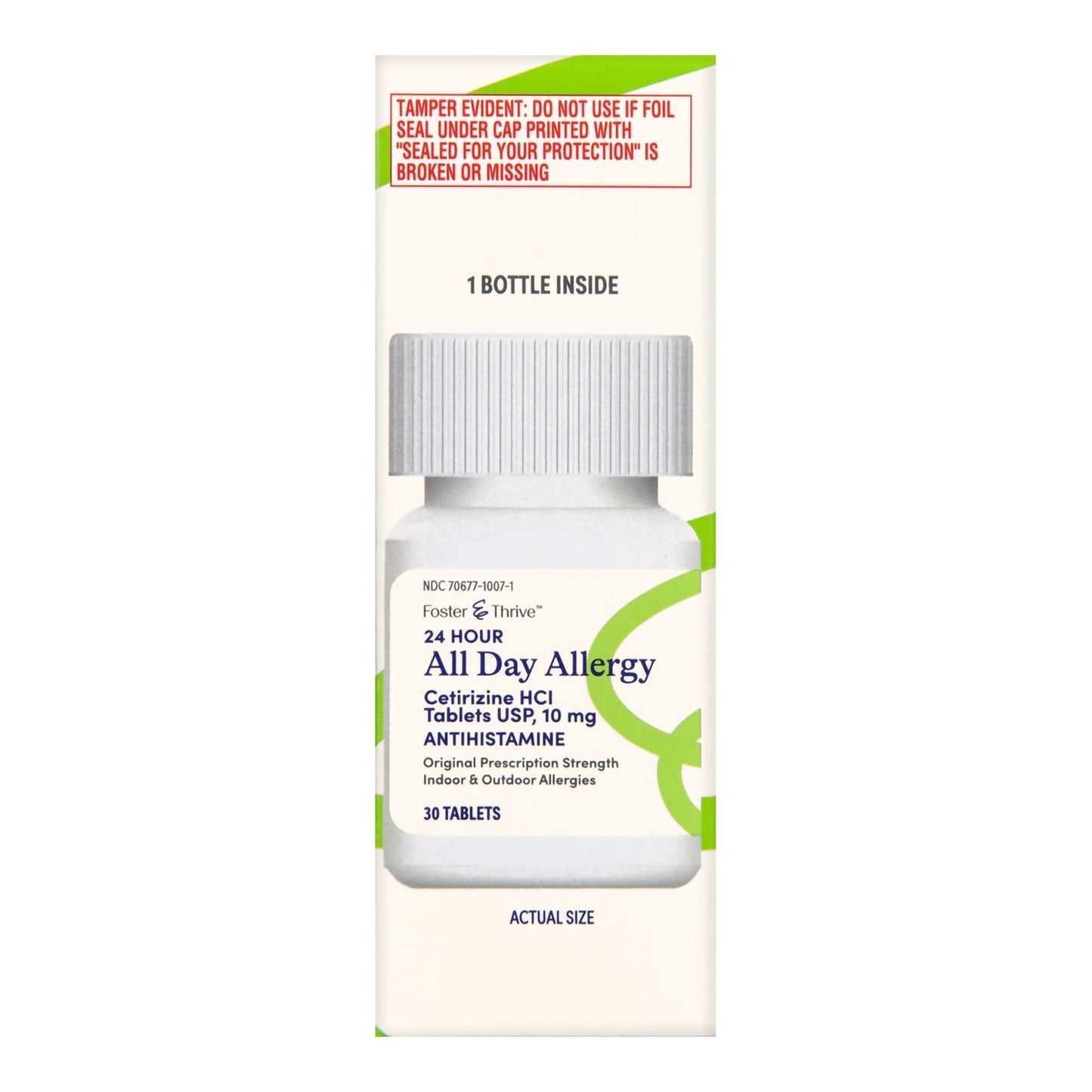 ALL DAY ALLERGY, TAB SM FT CETRIZINE 10MG (30/BT)