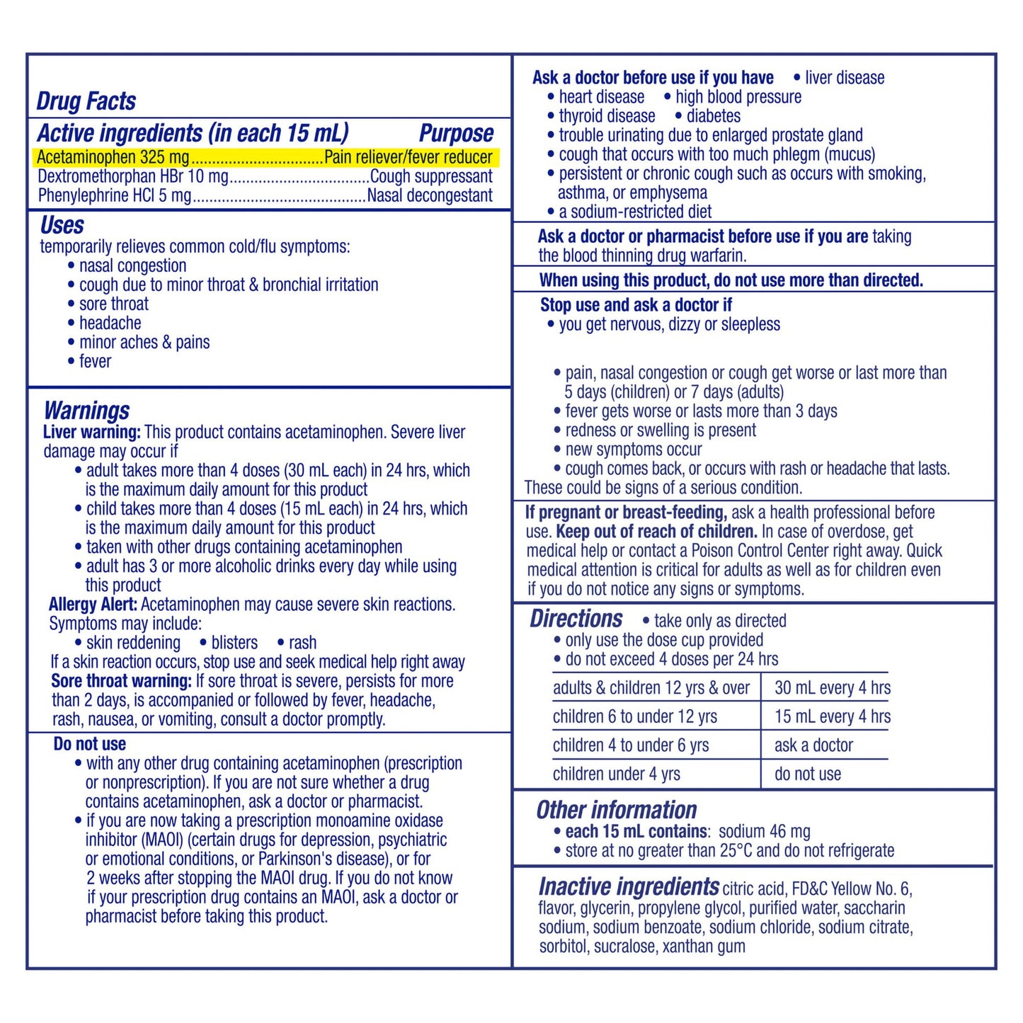 DAYQUIL, LIQ VICKS COLD & FLU 12OZ