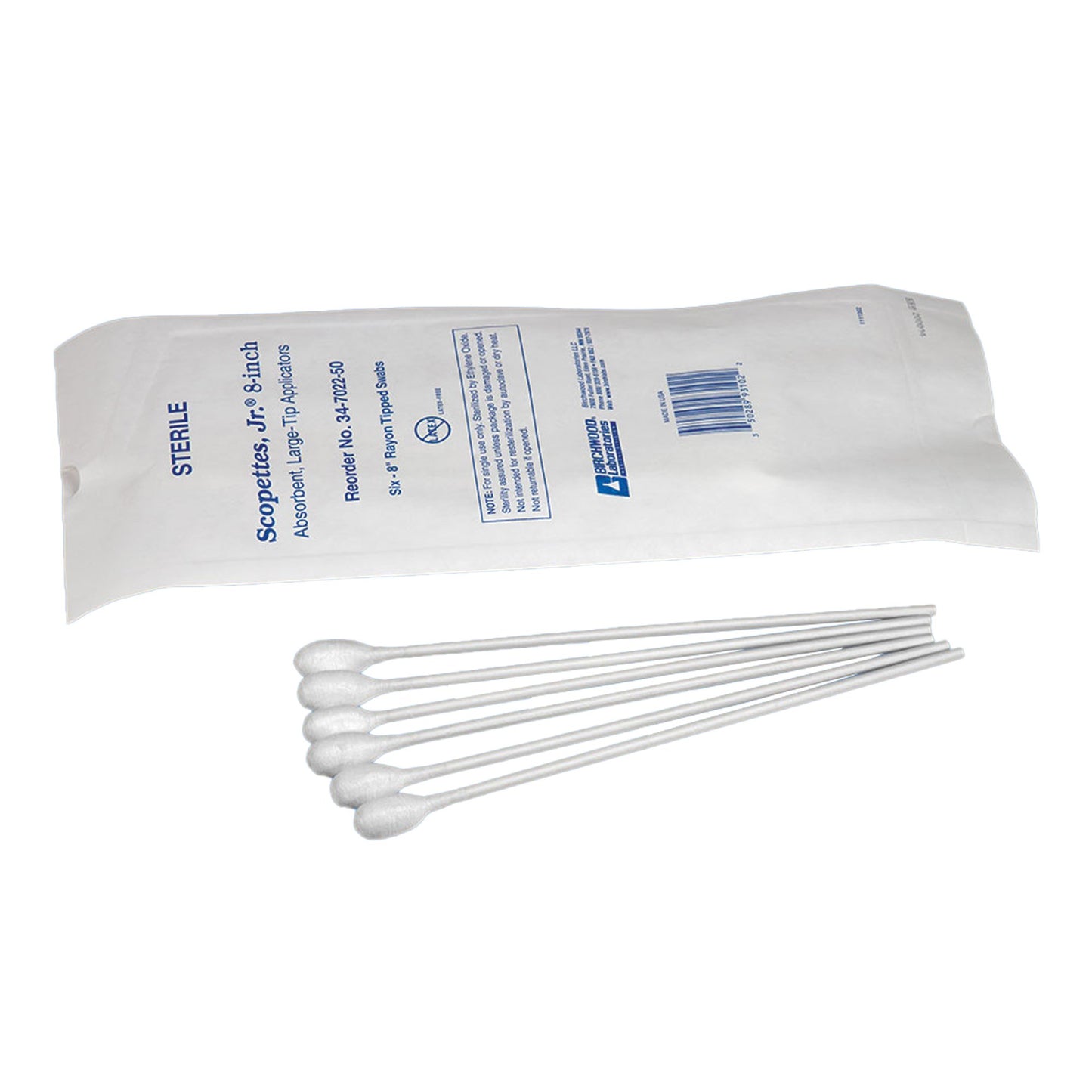 SWAB, OB/GYN STR 8"(6/PK 50PK/CS) 0034-7022-50