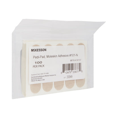 PEDI-PAD, MOLESKIN ADH TAN #100/PK 10PK/CS)