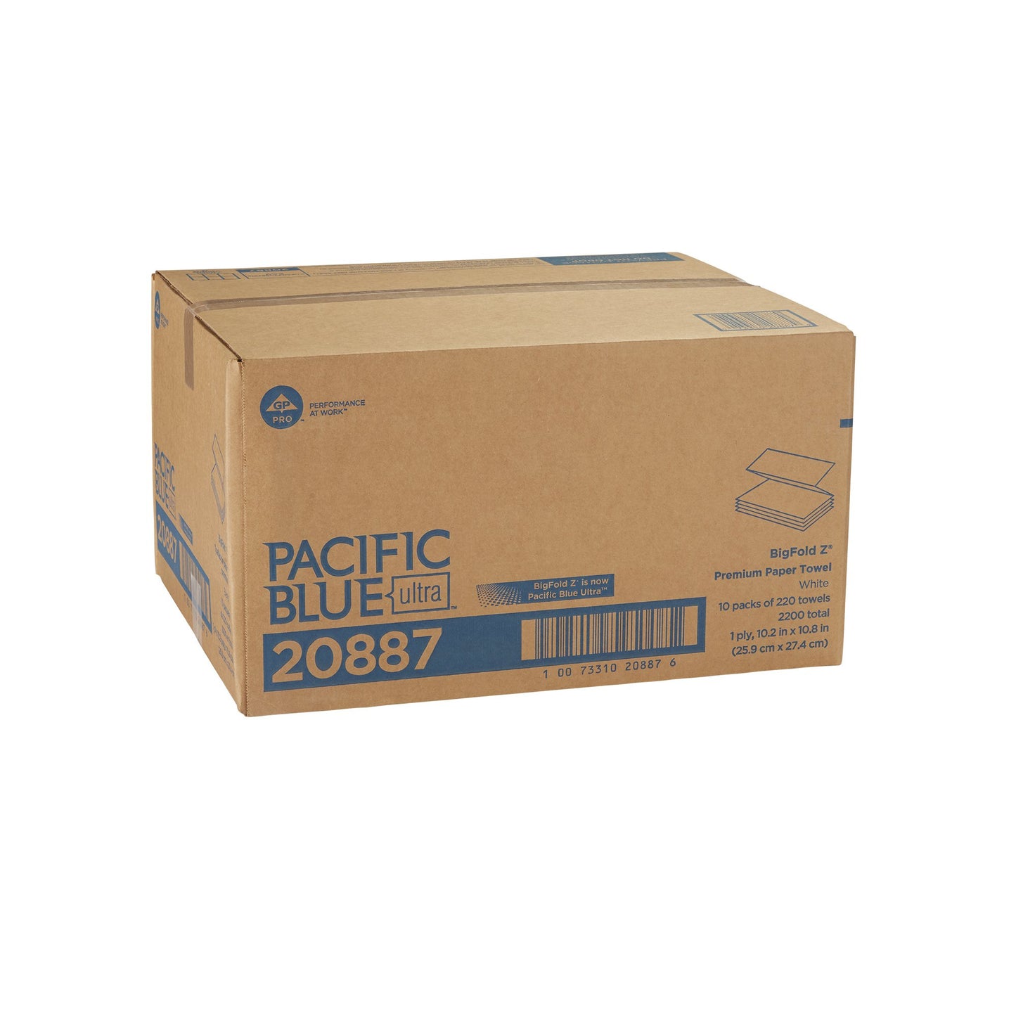 TOWEL, BIG FOLD BLEACHED (220/PK 10PK/CS)