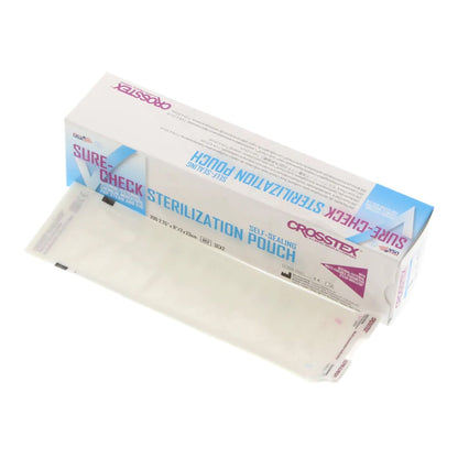 POUCH, STERILIZATION SURECHEC 2.75"X9" (200/BX 20B CROSTX