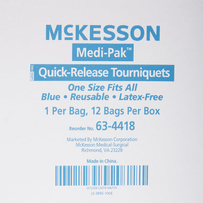 TOURNIQUET, QUICK RELEASE BLU (12/BX) MGM63