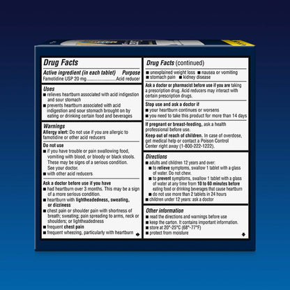 ZANTAC, TAB MAXIMUM STRENGTH 20MG (50/BT)