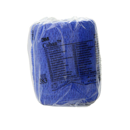 BANDAGE, COBAN ELAS BLU 3"X5YDS (24/BX) 3M
