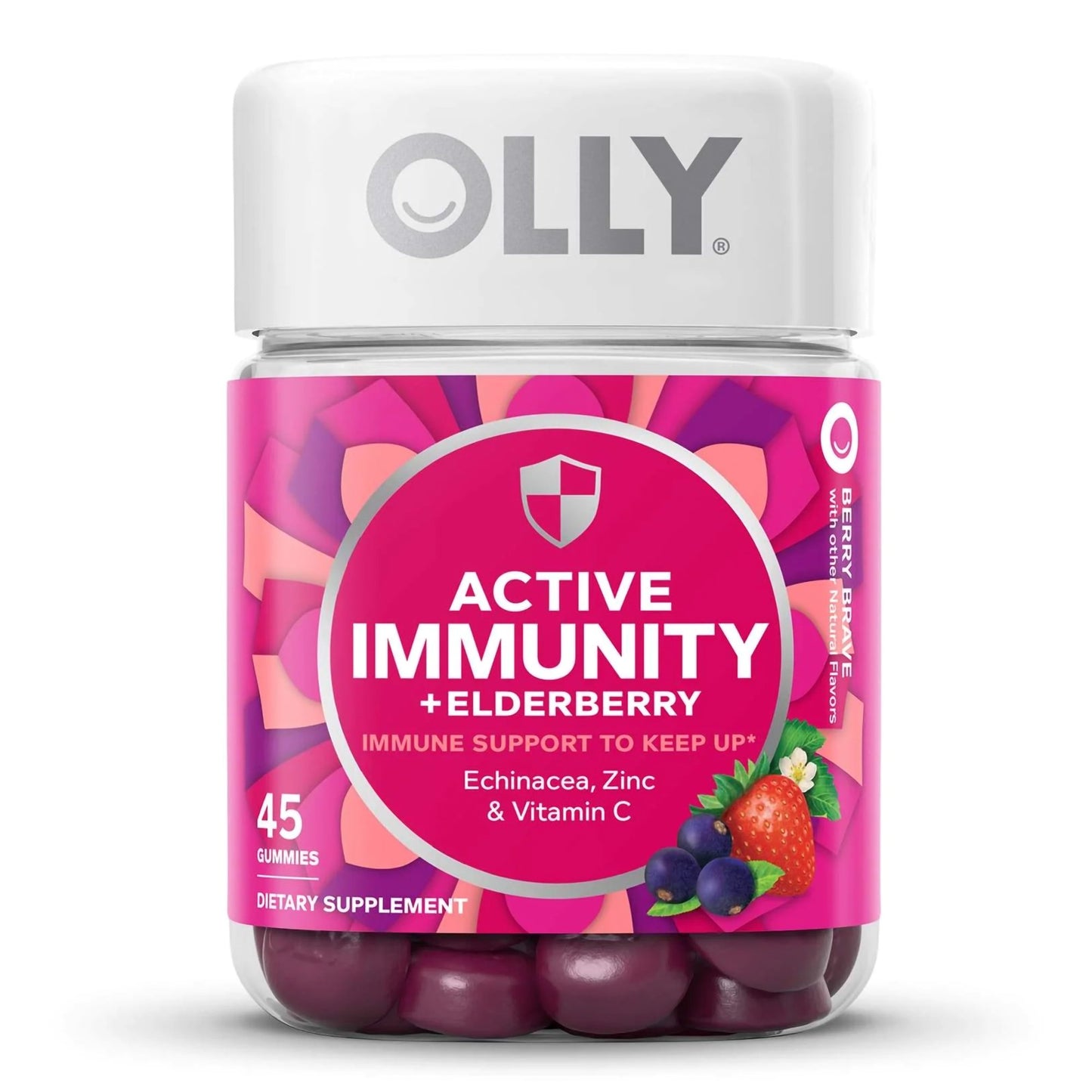 OLLY, GUMMY ACTIVE IMMUNITY BERRY BRAVE (45/BT)