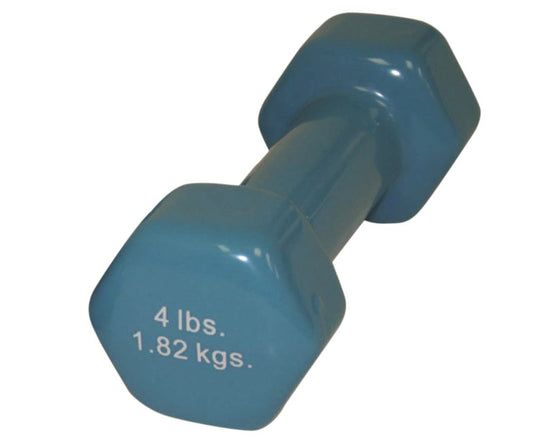DUMBBELL, HAND VNYL SNGL LT BLU 4LB