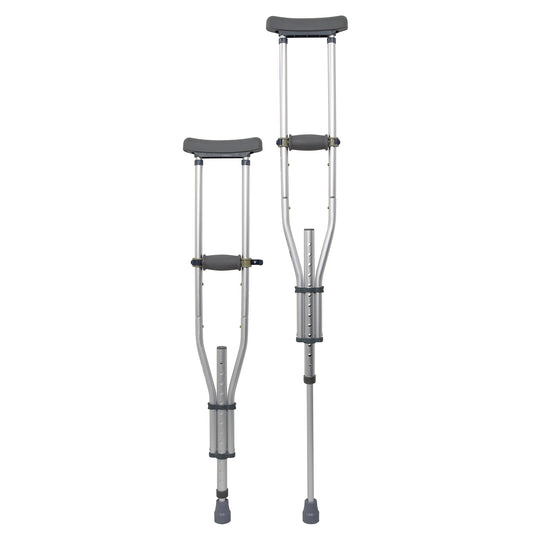CRUTCH, UNDERARM ADJ ALUM UNIV38.5"-62.5" (1PR/BX 8BX/CS)