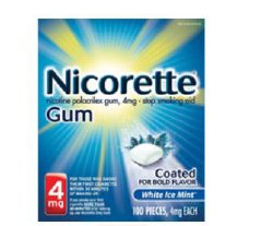NICORETTE, GUM ICE MINT WHT 4MG (100/BX)