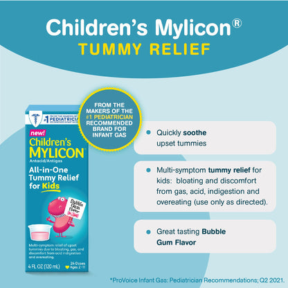 MYLICON, LIQ CHILDRENS TUMMY RELIEF 4OZ