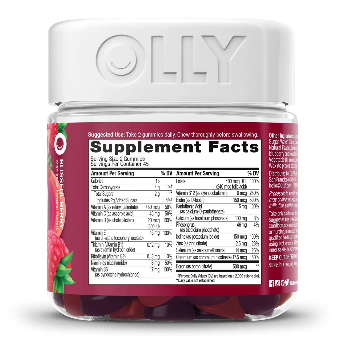 OLLY, GUMMY WMNS MULTI BERRY (90/BT)