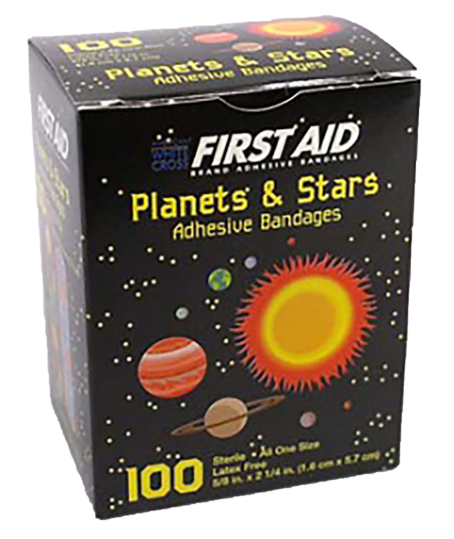 BANDAGE, ADH PLANET/STARS 5/8X2.25" (100/BX 12BX/CS)