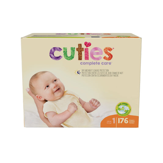 DIAPER, BABY CUTIES COMPLETE CARE SZ1 (176/CS)