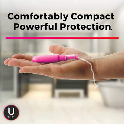 TAMPON, U BY KOTEX CLICK SUPERPREM REG ABSRB (16/PK 8PK/CS)