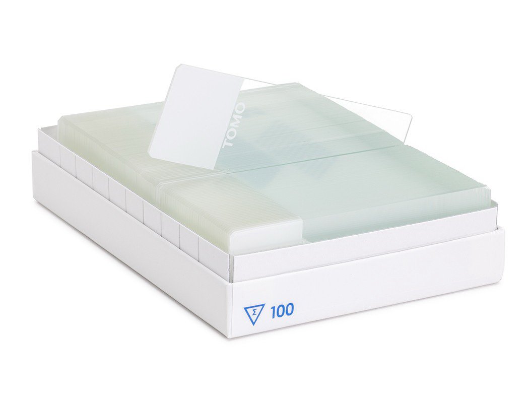 SLIDE, TOMO IHC ADHESION WHT 75X25MM (100/BX)