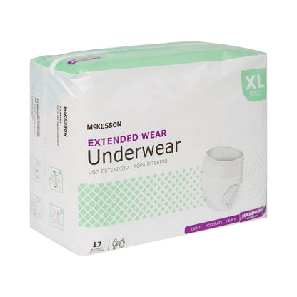 UNDERWEAR, EXTENDED WEAR XLG 58-68 (12EA/BG 4BG/CS)