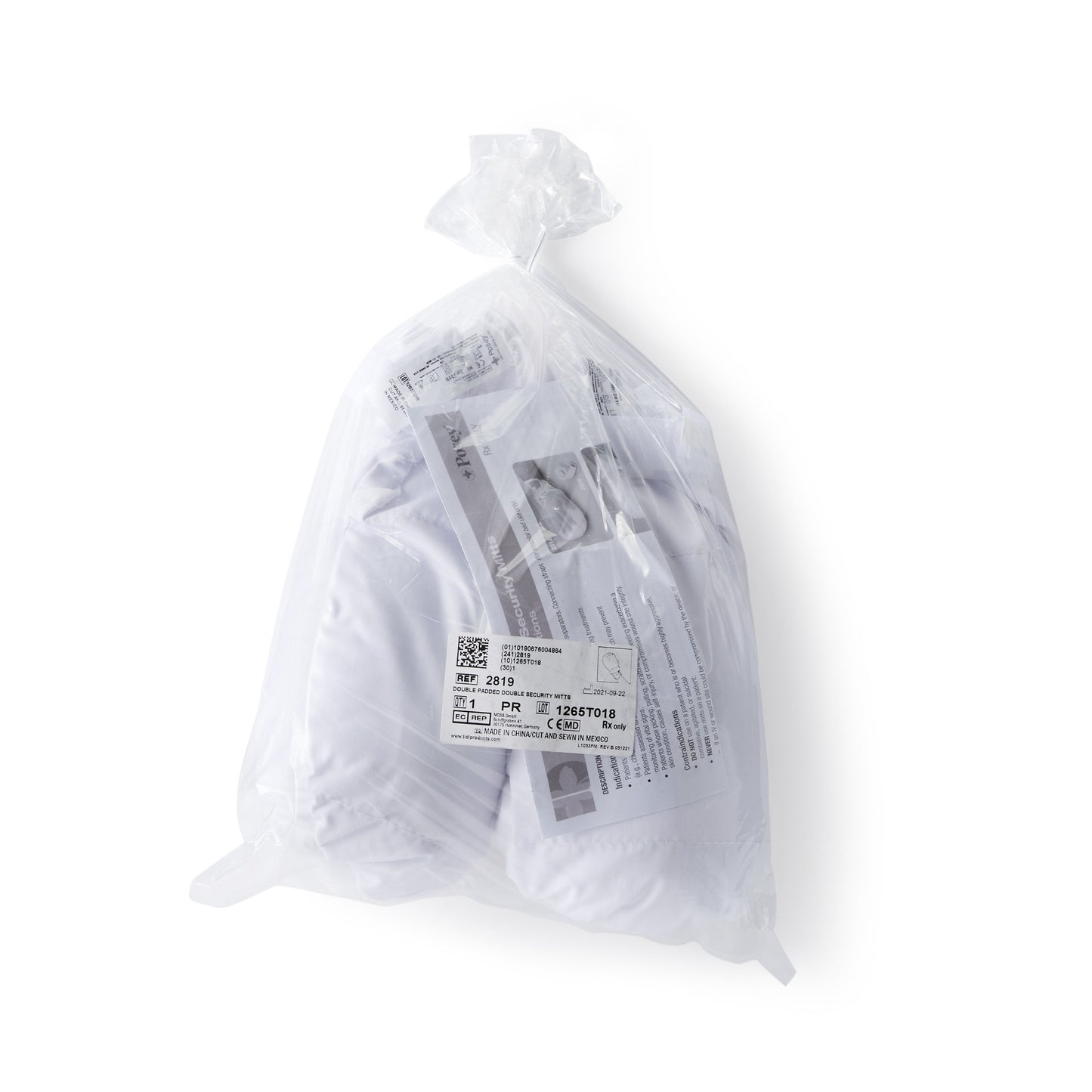 MITT, HND W/HOOK/LOOP PADDED